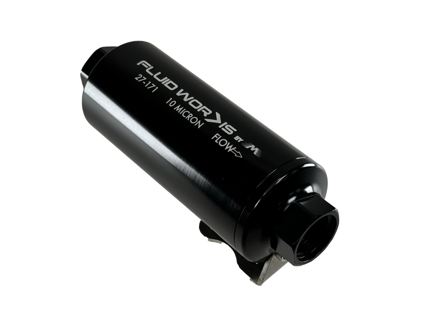 Motion Raceworks Single 12ORB Outlet Post Fuel Filter w/ Mount (10 Micron) 27-171