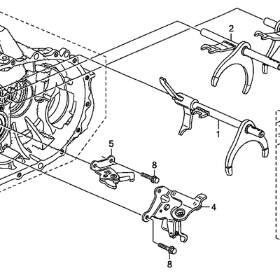 K-Series 5 Speed OEM 5th/Reverse Fork