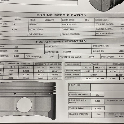 GTR CP Pistons (BNIB)