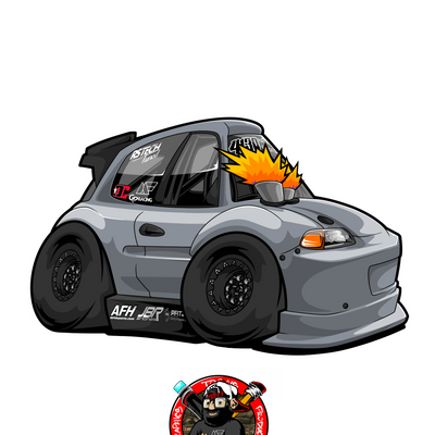 Bandit Cartoon Sticker
